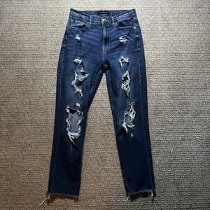 Aeropostale Regular Mom Jeans Women's‎ 6 Distressed